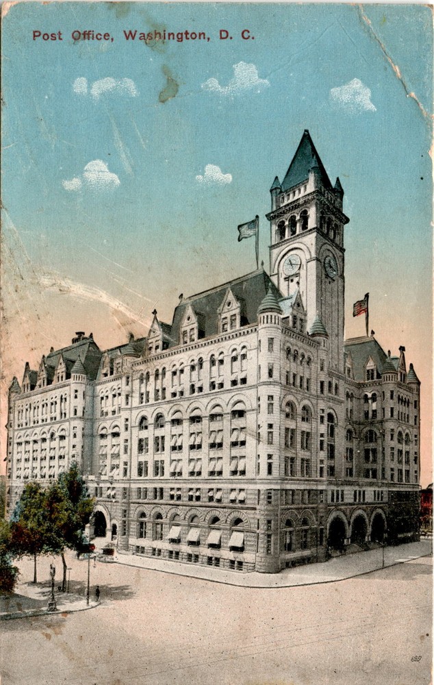Post Office, Washington, D. C. Postcard
