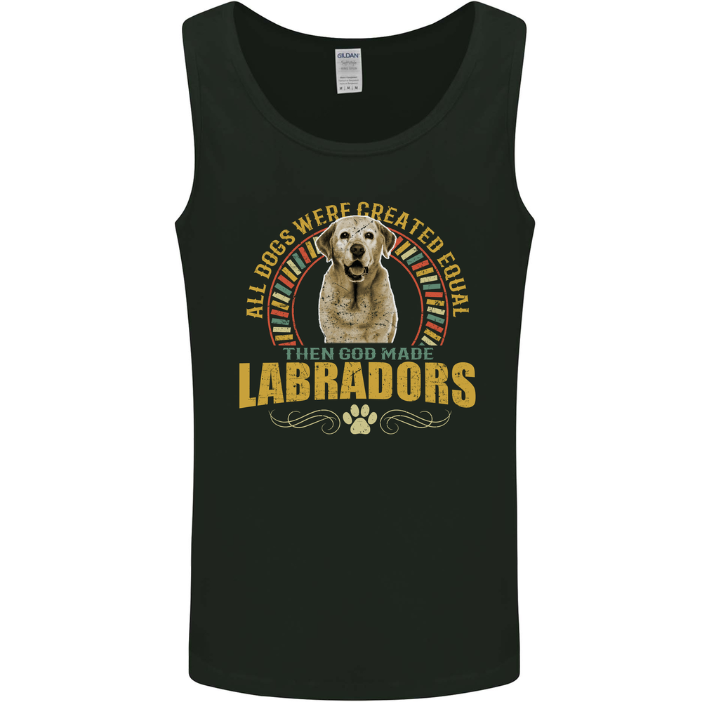 A Labrador Dog Mens Vest Tank Top