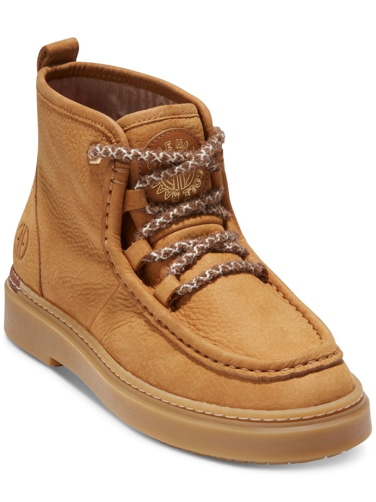 Cole Haan Women’s Summit Round Toe Leather Chukka Boots in Light Amber Brown Size 8.5 B