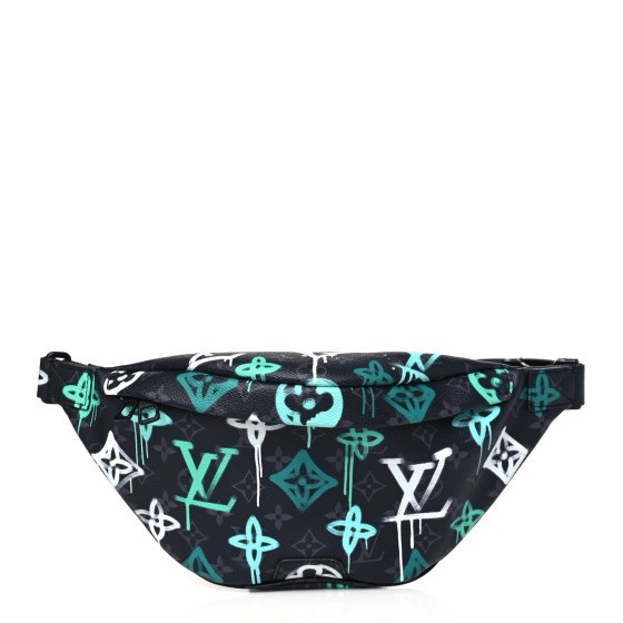 Authentic Louis Vuitton Graffiti Monogram Eclipse Bum Bag M21397 Crossbody