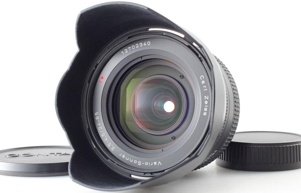 TOP MINT Contax Zeiss Vario-Sonnar T* 24-85mm f3.5-4.5 Lens w/Hood JAPAN