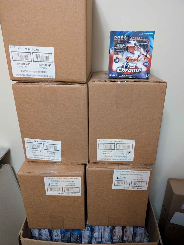 2024 Topps Chrome Update Series Baseball Mega 20 Box Case Sealed