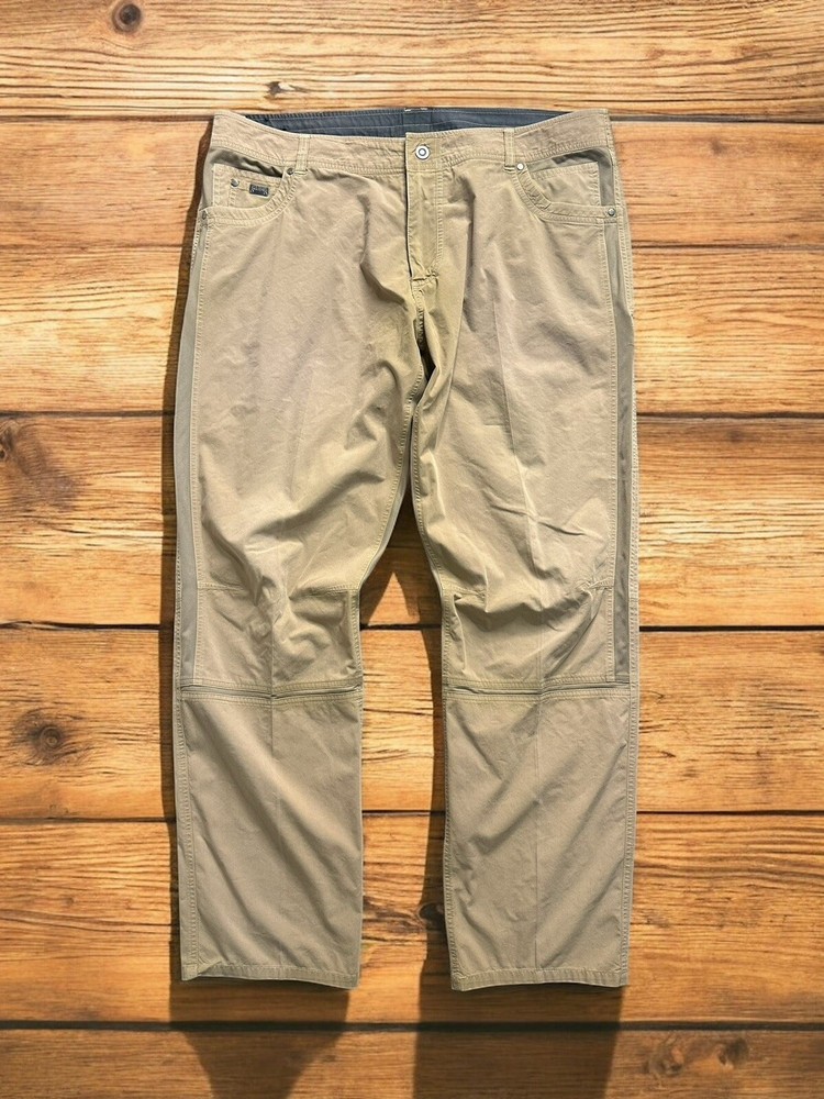 Kuhl Men’ Brown Radikl Pants 42x32 Cargo Hiking Outdoor Lightweight Workwear🔥
