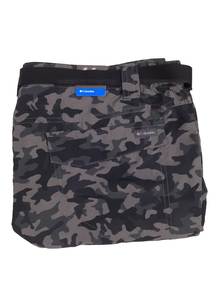 Columbia Silver Ridge Cargo Short Black Camo Men’s Size 44 Belted NEW