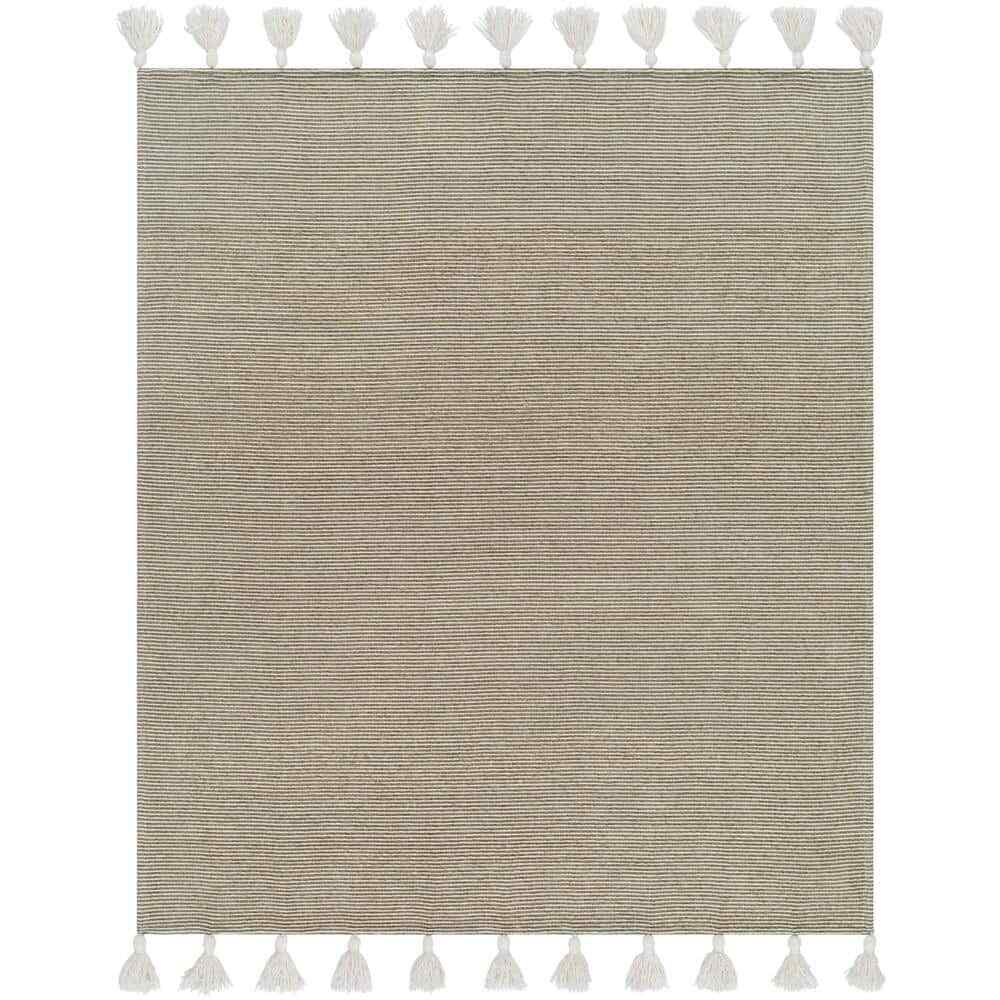 Kapri Olive Cotton Throw Blanket