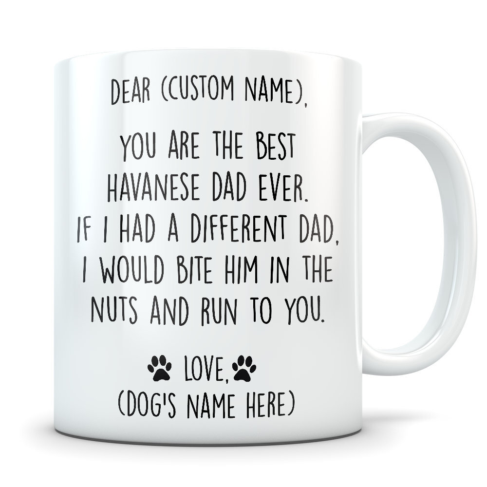 Havanese Gifts For Men Havanese Gifts Havanese Dad Havanese Mug Havanese Dad Mug