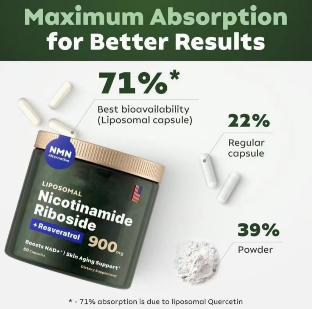 Fórmula de mantenimiento de nicotinamida ingredientes naturales, antienvejecimiento sin nicotina