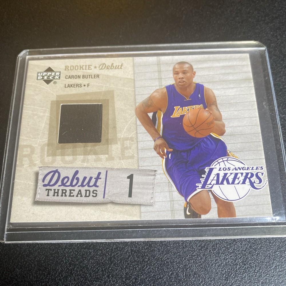 2005 Upper Deck Caron Butler Rookie Debut Threads #DT-BU Los Angeles Lakers