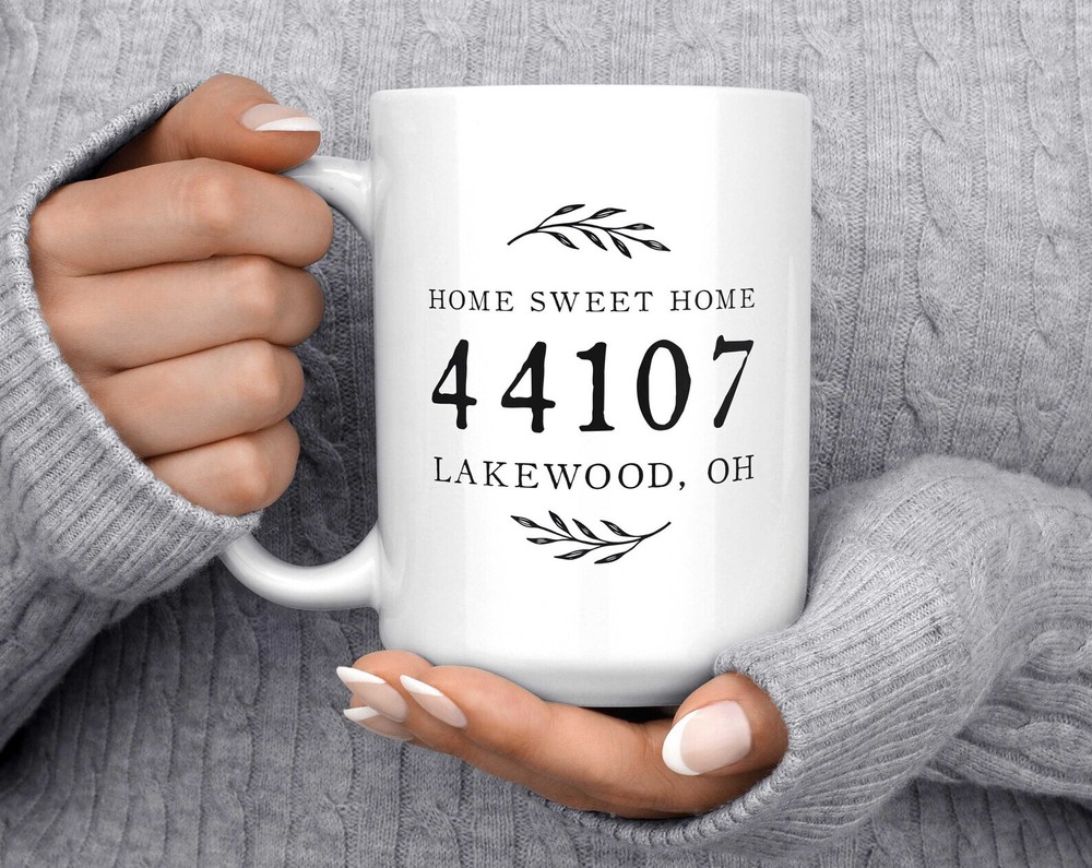 Custom Zip Code Mug Zip Code Gift Hometown Gifts Zip Code Sign New Home Gift