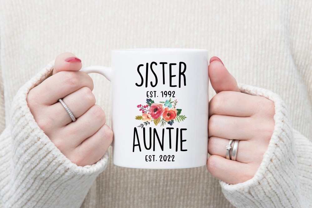 Mug For Aunt Personalized Gift Pregnancy Announcement New Baby Promoted To Aunt