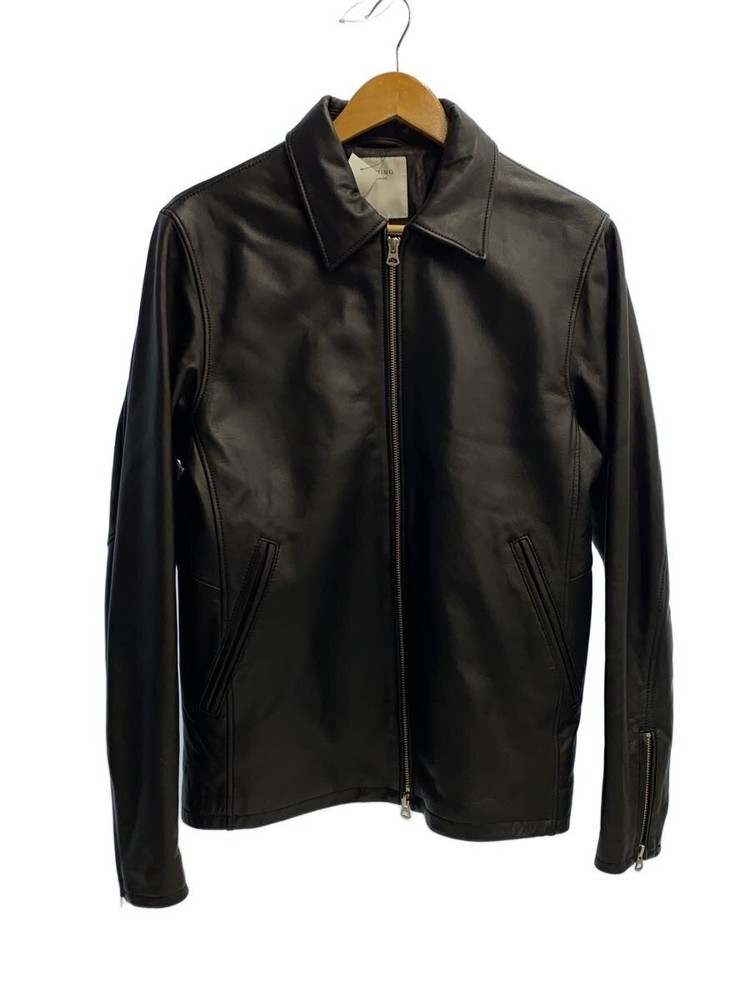 B Ming By Beams Leather Jacket Blouson/M/Sheep Leather/Blk/92-18-0175-202 3408