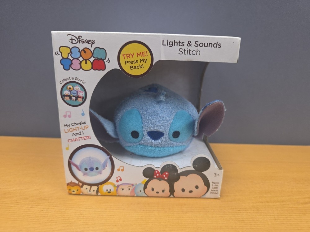 Disney Tsum Tsum Stitch Lights & Sounds Stitch Plush NEW Lilo & Stitch Chatters