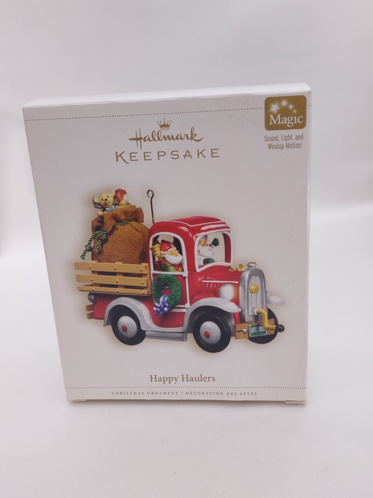 2006 Red Vintage Pickup Truck Happy Haulers Hallmark Keepsake Ornament