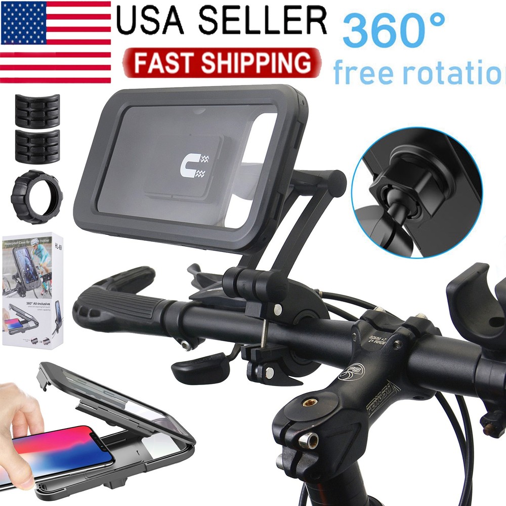 Foldable Mount Holder Phone Navigation Bicycle Motorcycle Waterproof Magnetic