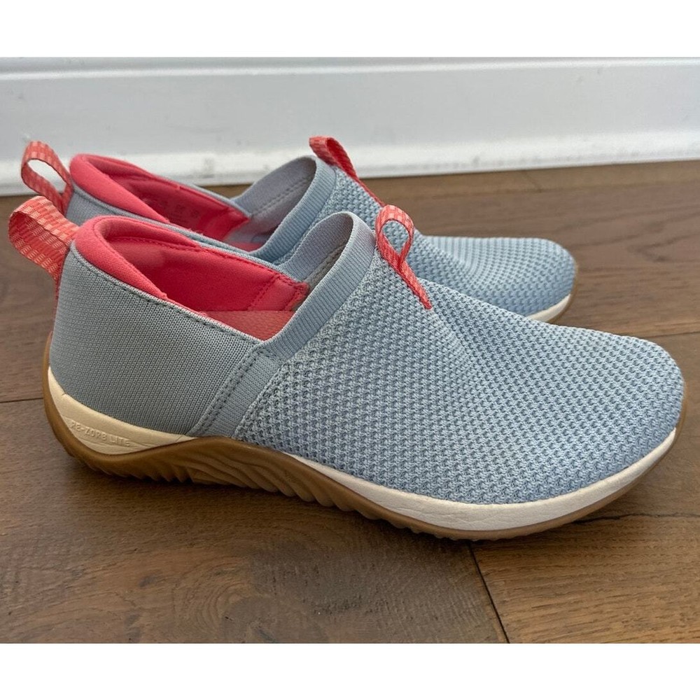 Ryka Trail Knit Slip-Ons Sneaker Echo Ease Cool Tones Blue Fog Women's Size 7.5M