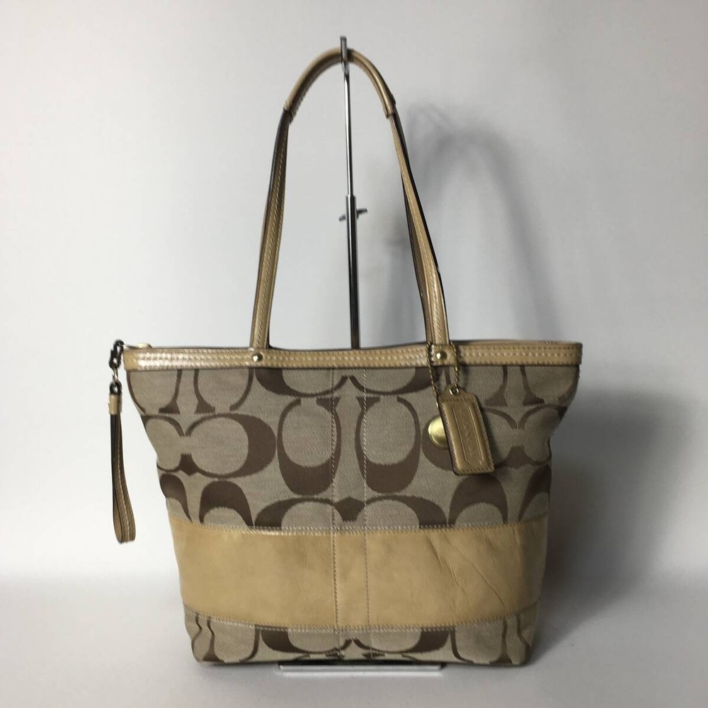 Coach Signature Light Brown Tote Bag 75B222  