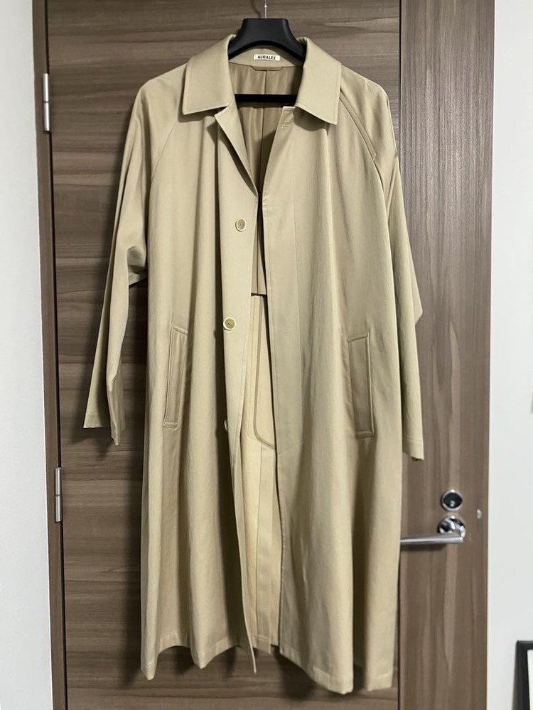 Auralee Beige Trench Coat
