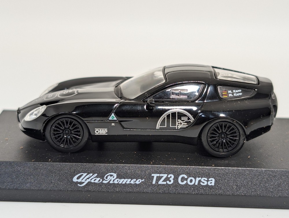 Kyosho 1:64 Alfa Romeo Minicar Collection, TZ3 Corsa Black, Japan Imported Model