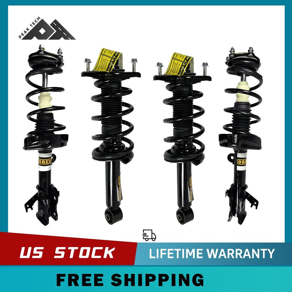 Front & Rear Struts for Honda CR-V CRV 2012 2013 2014 w/ Coil Springs Assembly
