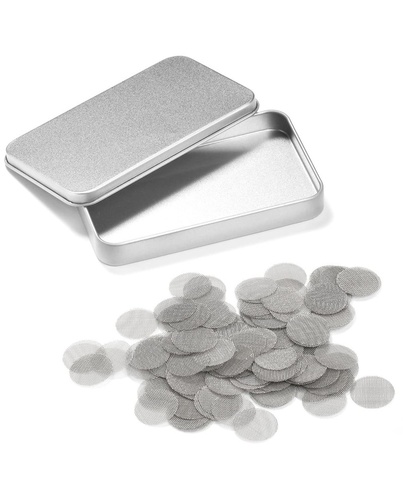 200 PCS 1/2 Inch Stainless Steel Pipe Screens, 1/2 Inch Metal Pipe Screen wit...