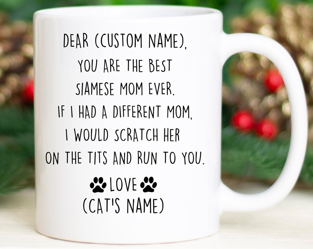 Siamese Mom Birthday Gift Siamese Mom Christmas Gift Thai Cat Mom Valentine Gift