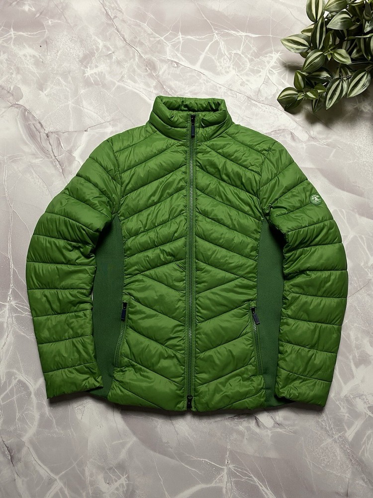 Barbour Longshore Quilt Fiberdown Puffer Jacket Womens Size UK 10