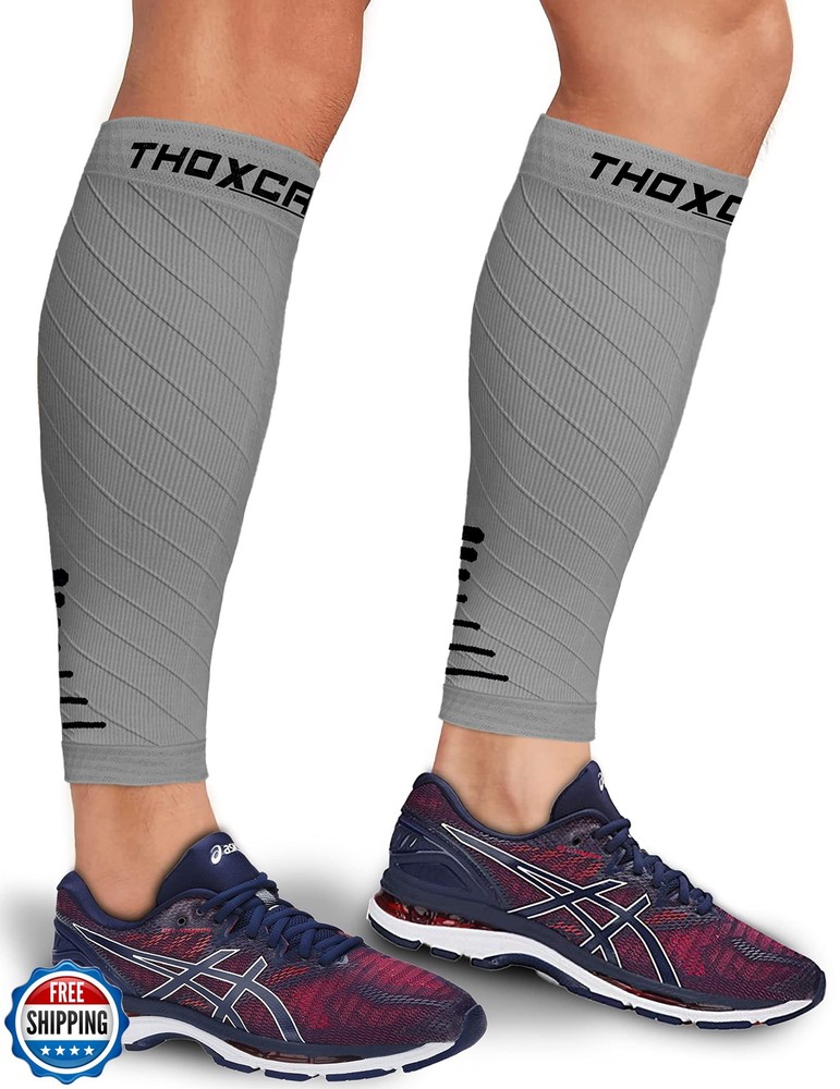 Thoxcare Calf Compression Sleeves for Men & Women – 1 Pair Footless Leg Support