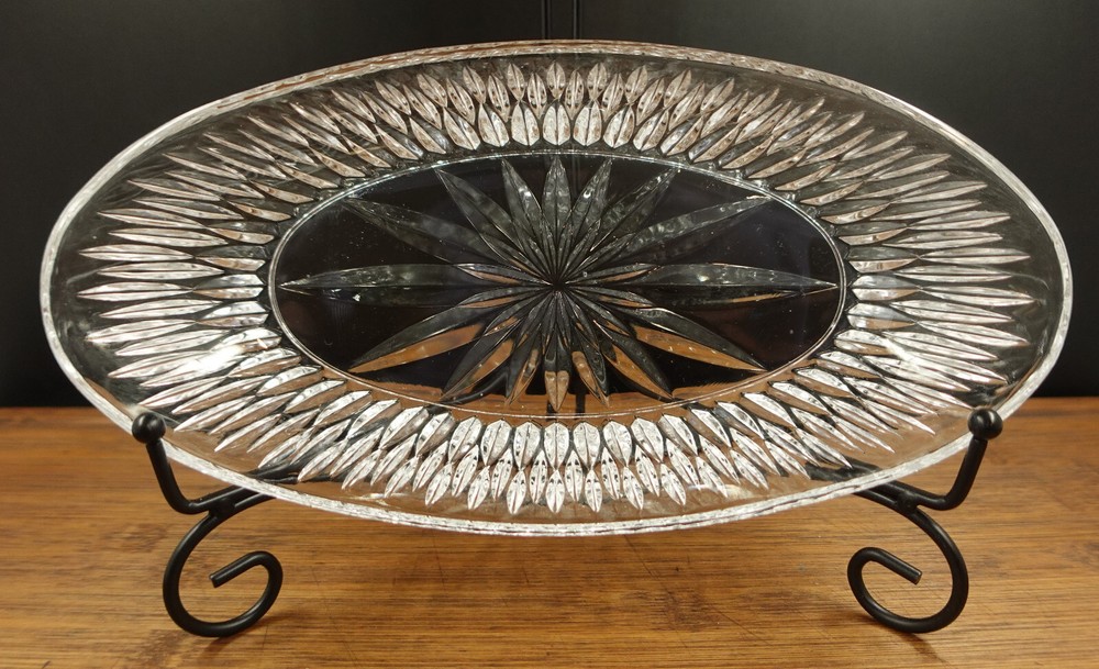10-Inch Princess House Lead Crystal Oval Serving Bowl for Elegant Dining