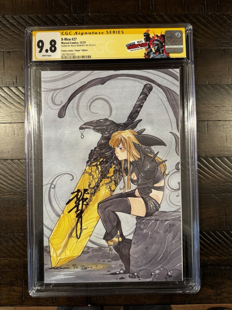 CGC 9.8 SS X-Men #27 Peach Momoko Magik Virgin Variant Signed By Peach