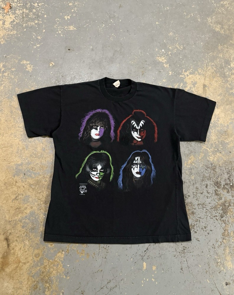 Vintage 1996 KISS Army Y2K Grunge Band Graphic Tee XL