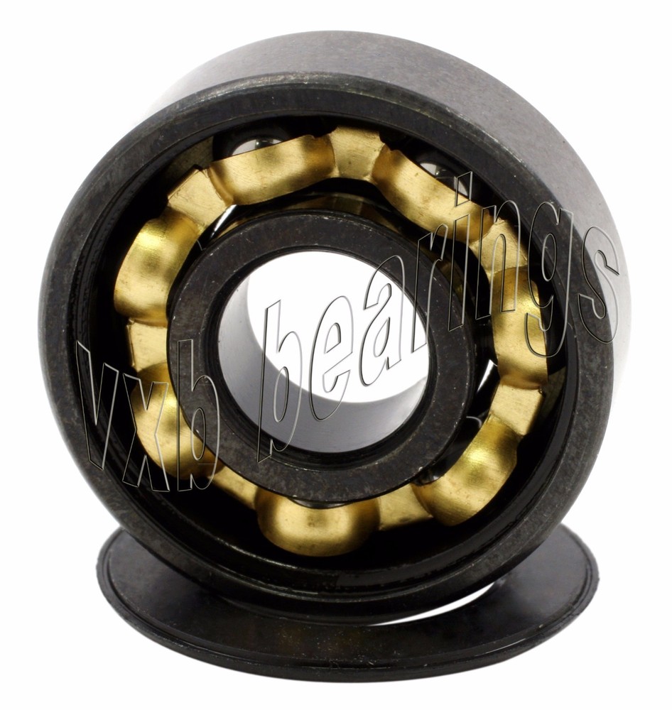 Pack of 100 608B-2RS Sealed Bearings with Bronze Cage and Green Seals 8x22x7mm