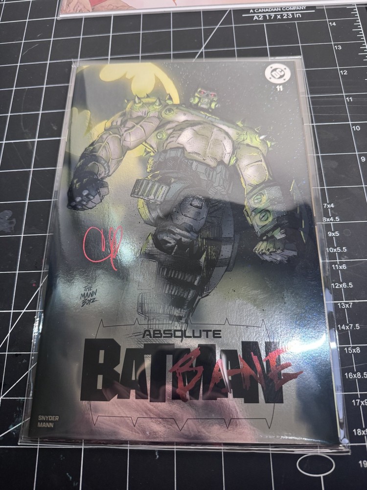 Absolute Batman #11 Clay Mann Signed OCALA Comic Con Foil Variant Bane Cover NM