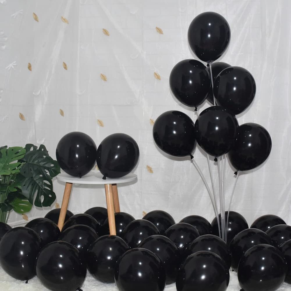 400-Pack 5-Inch Black Latex Balloons for Helium or Air-Filled Party Decor