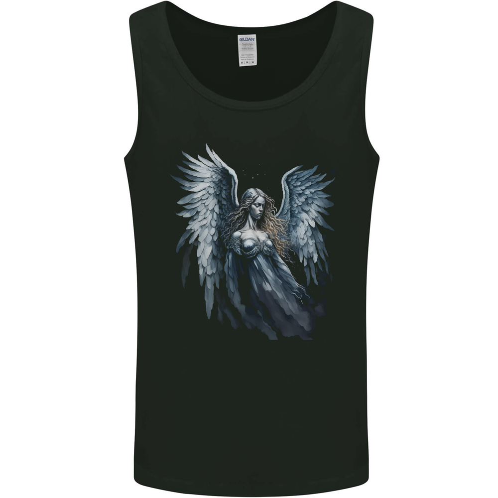 A Gothic Guardian Angel Fantasy Goth Mens Vest Tank Top