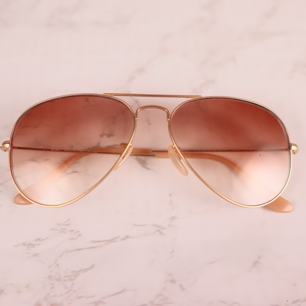 Ray-Ban Aviator RB 3025 112/85 Matte Gold Frame Only Sunglasses 58[]14 135 #3445