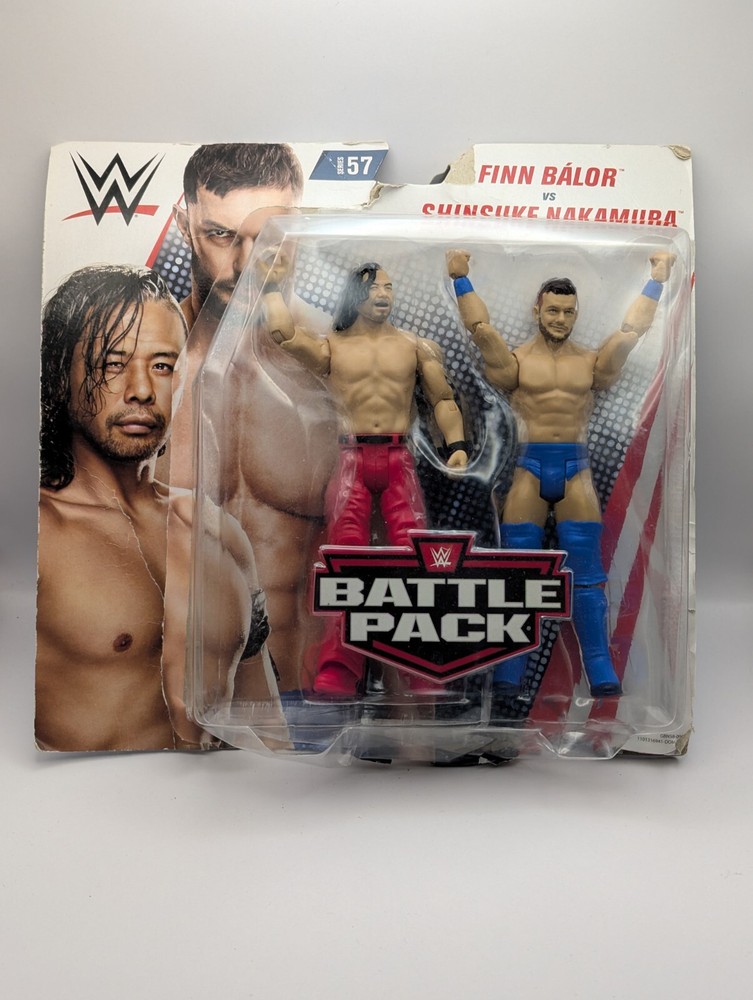 WWE Battle Pack Series #57 Finn Balor VS Shinsuke Nakamura Mattel Basic OPEN BOX