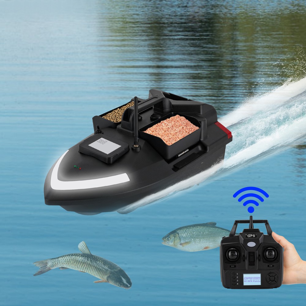 500m Range GPS Fishing Bait Boat with 12000mAh Battery 2.4GHz Remote