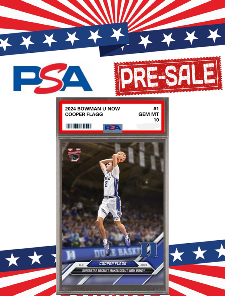 **PRESALE** Topps Bowman U Now- Cooper Flagg Debut RC #1 Duke, PSA Gem Mint 10-image