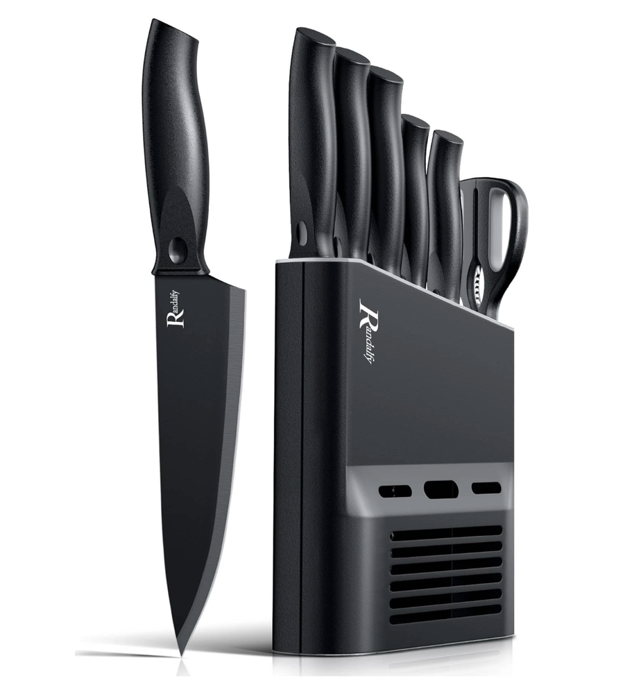 Knife Set With Knife Block Set – 7-Piece Chef's Knife Set US