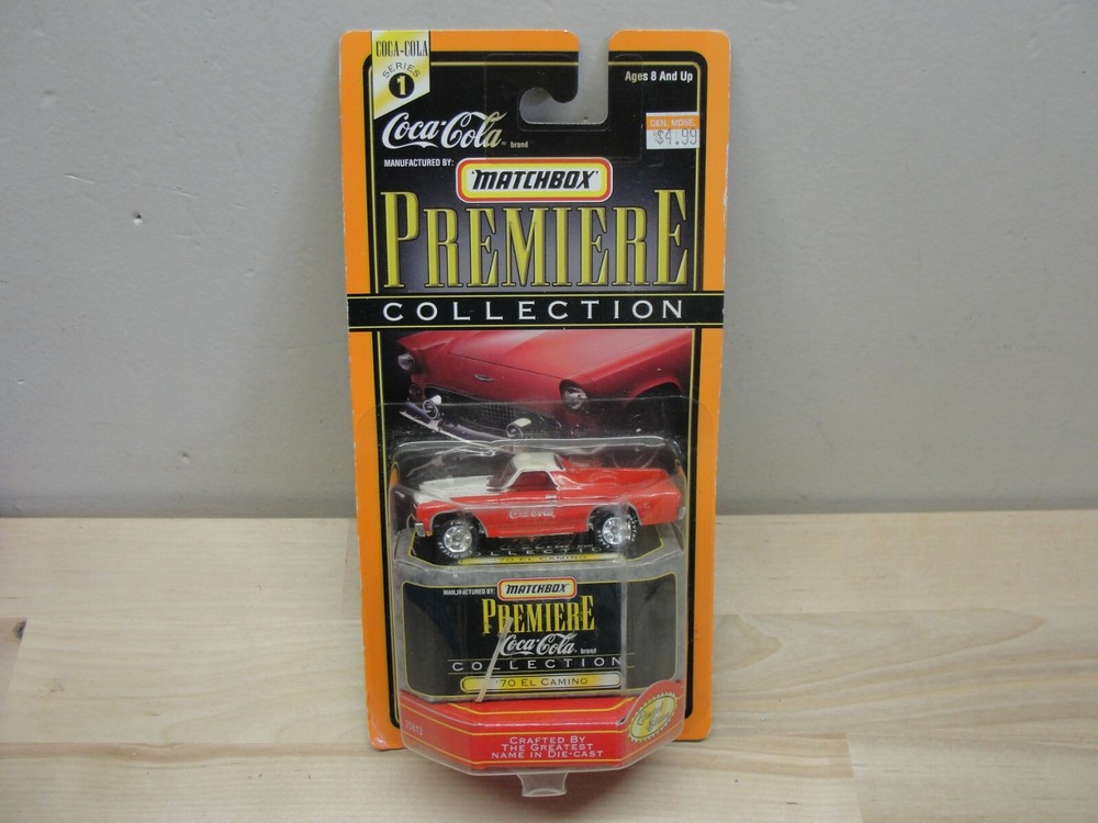 NEW 1998 MATCHBOX PREMIERE COLLECTION 1970 EL CAMINO COCA COLA