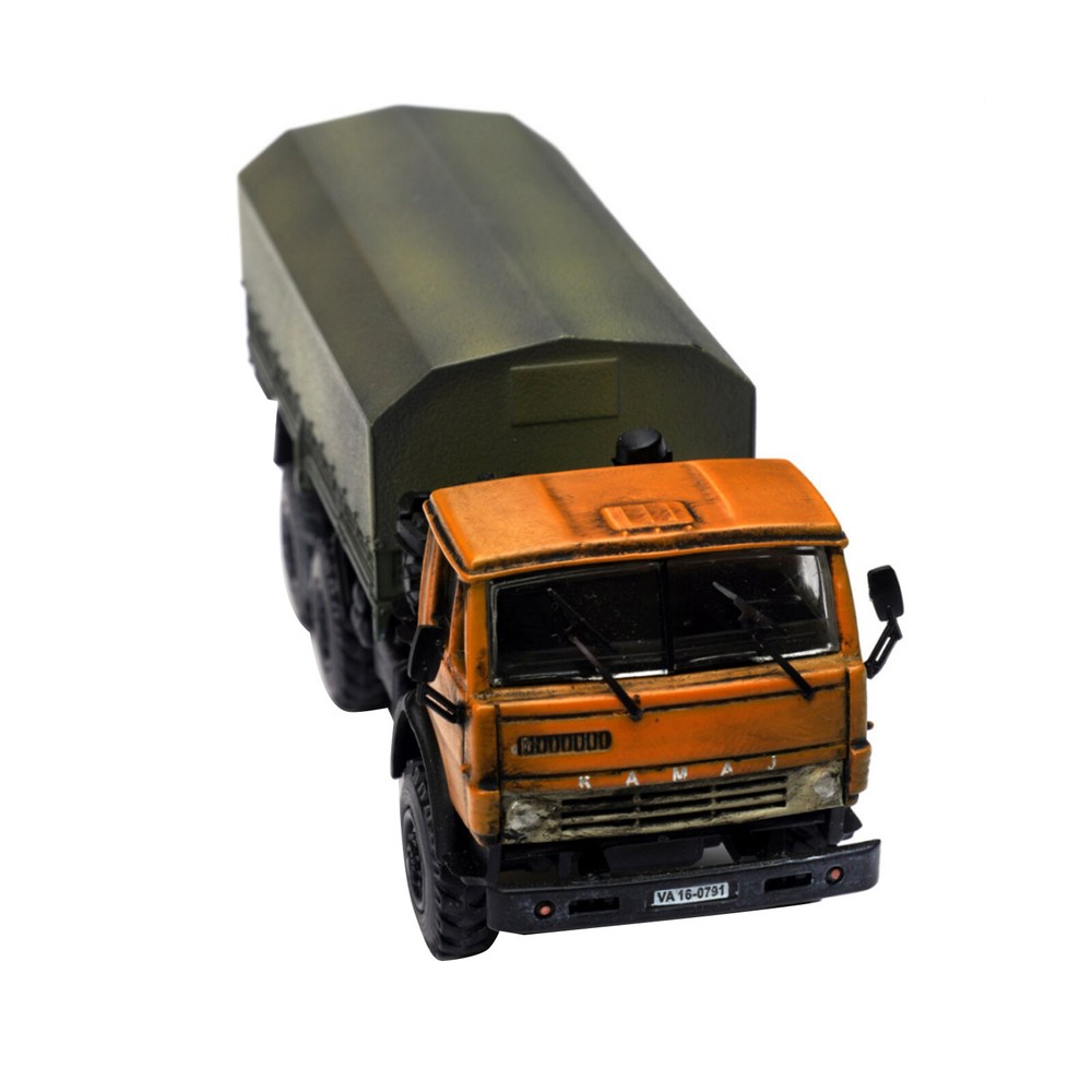 11cm 4.3in Diecast  1/72 Russian Army Kamaz 43101 Engineering Vehicle Model