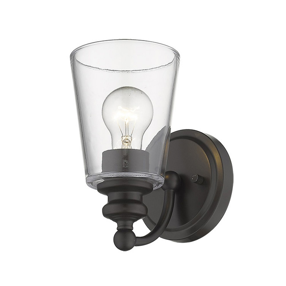 Acclaim Lighting IN41400 Bronze Single Light 8 Inch Bathroom Wall Sconce Fixture