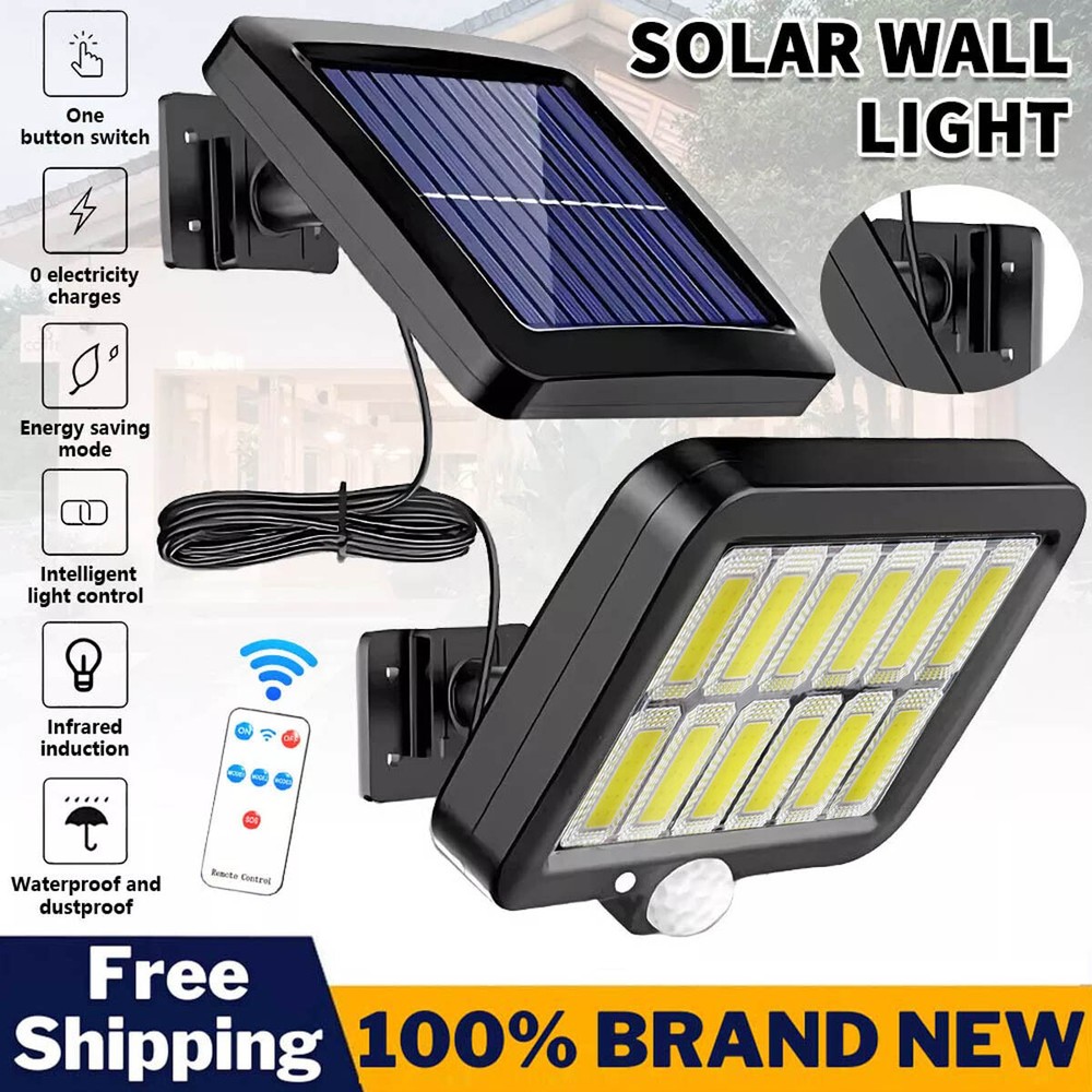 99000000LM LED Solar Wall Light Commercial Dusk To Dawn Outdoor Road Street Lamp