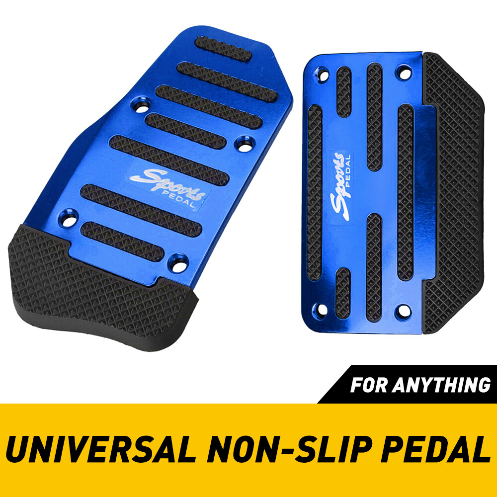Automatic Gas Brake Foot Pedal Pad Cover Car Auto Accessories Blue Non Slip S