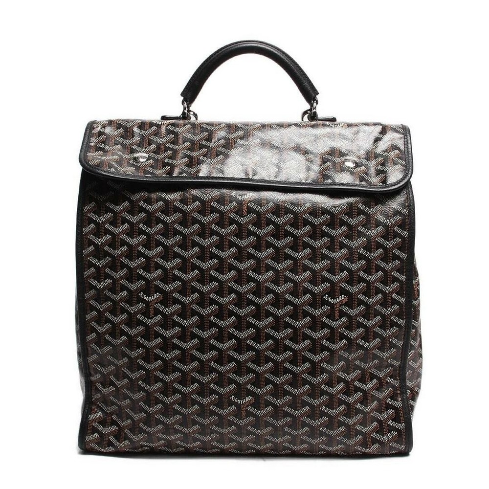 Goyard Sun Leger Backpack Rucksack with Silver Hardware in Canvas