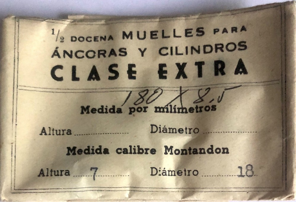 1X 180x8.5mm Mainspring Watch Repair Part Ø18