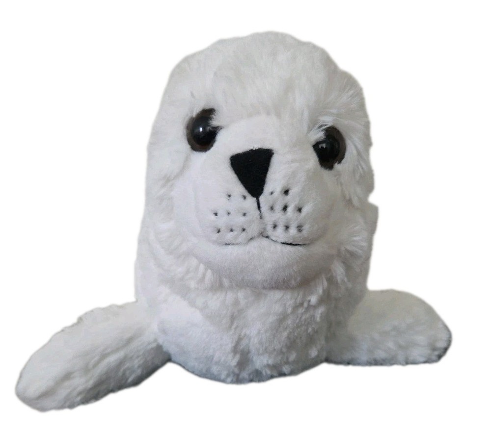 Wild Republic 15 Inch White Harp Seal Plush Stuffed Animal Soft Cuddly Toy