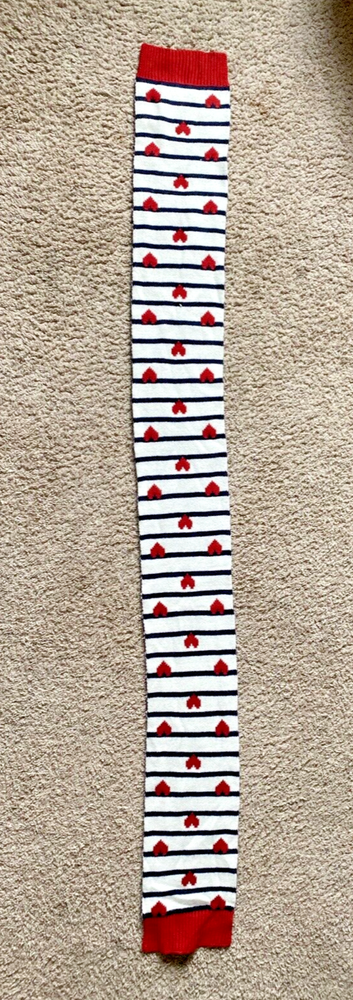 GAP Kids Red-White-Blue Neck Scarf with Hearts (58 inches long)