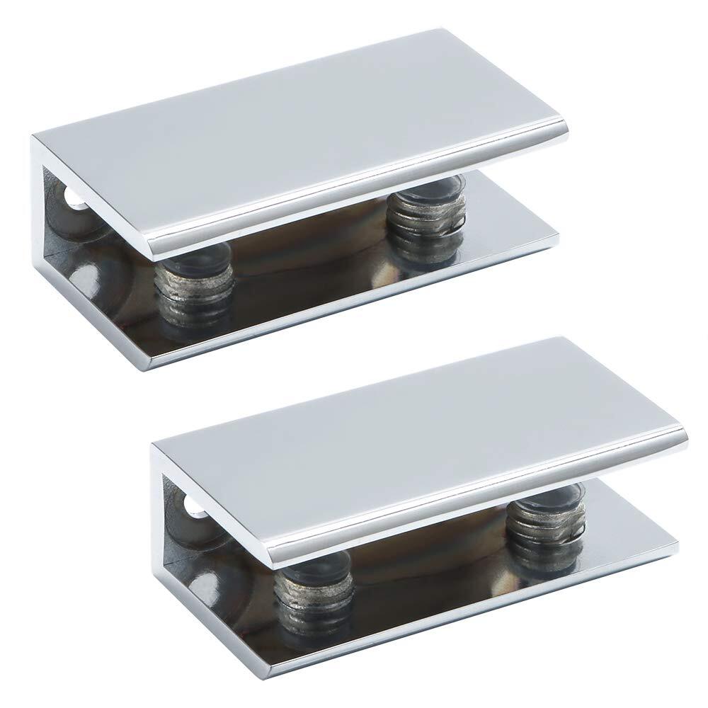 Adjustable Heavy Duty Glass Shelf Bracket Shower Clamp Holder