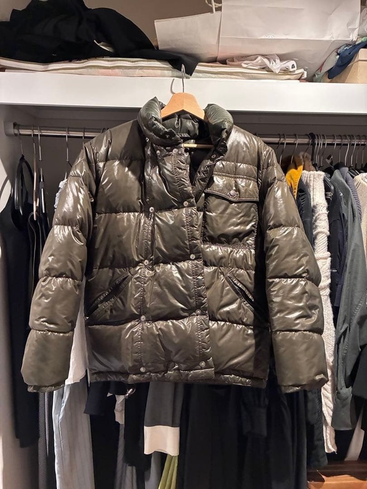 MONCLER olive green Puffer Jacket